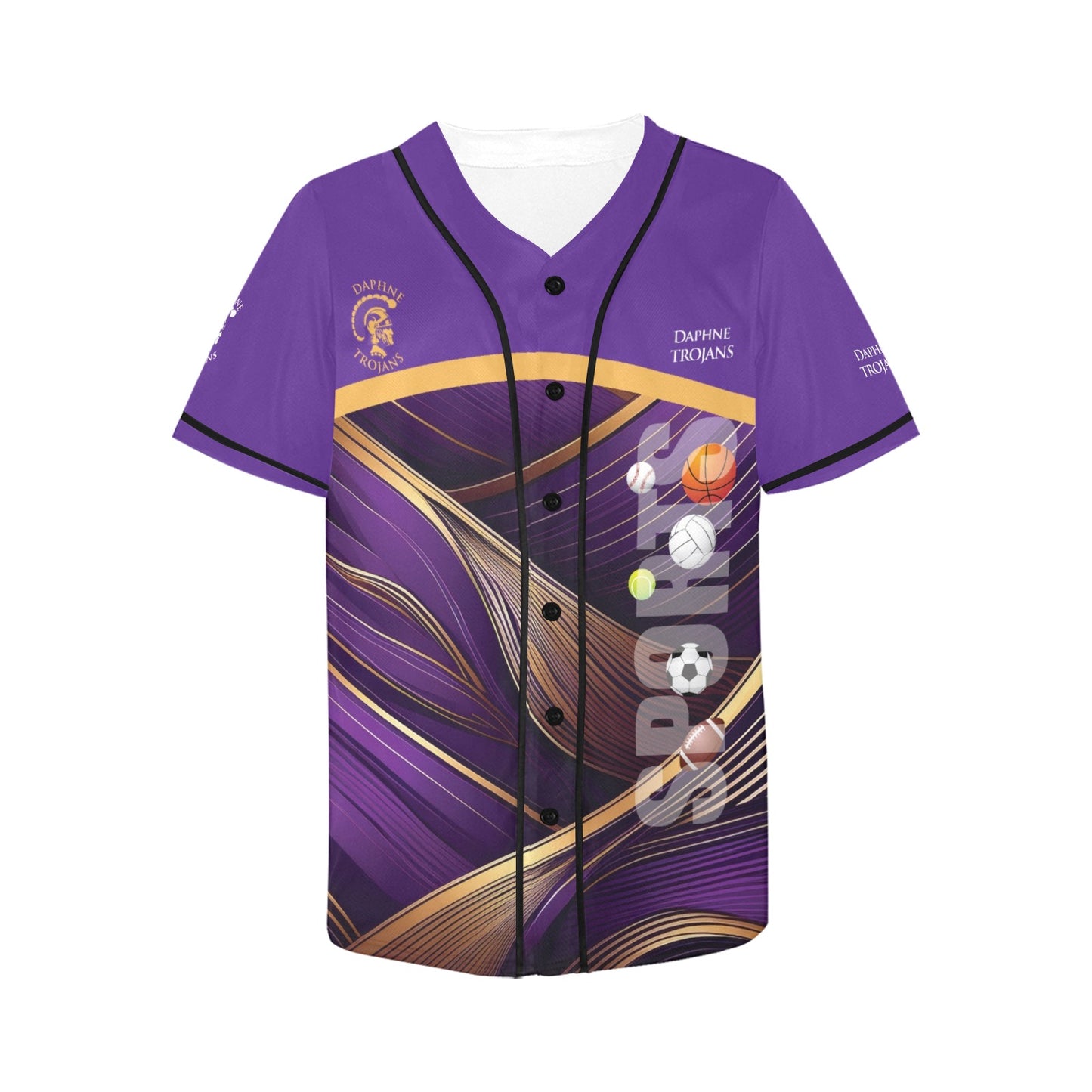 Daphne Lines WOMEN'S All Over Print Baseball Jersey(ModelT50)