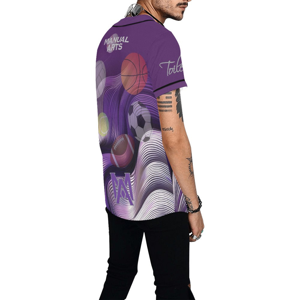 Manual Wave MEN'S All Over Print Baseball Jersey (T50)