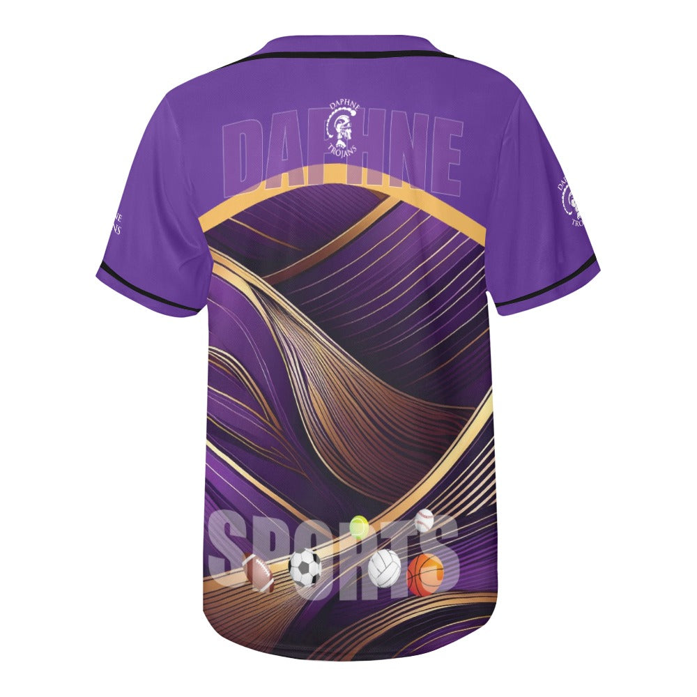 Daphne Lines MEN'S All Over Print Baseball Jersey (T50)