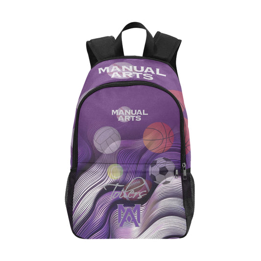 Manual 2 Fabric Backpack with Side Mesh Pockets (1659)