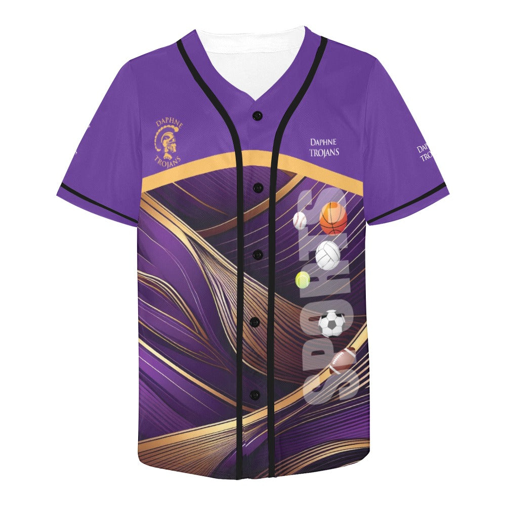 Daphne Lines MEN'S All Over Print Baseball Jersey (T50)