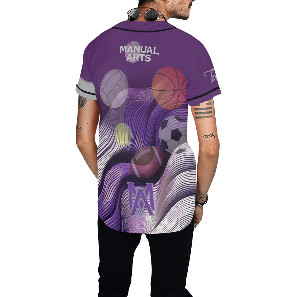 Manual Wave MEN'S All Over Print Baseball Jersey (T50)