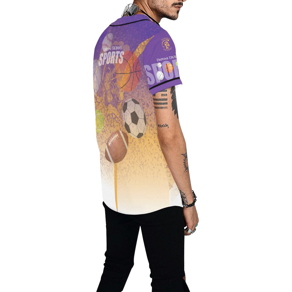 Daphne Splatter MEN'S All Over Print Baseball Jersey (T50)