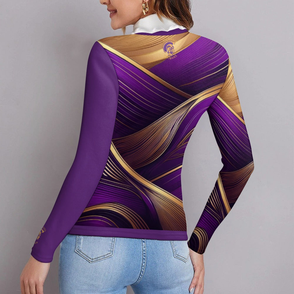 Daphne Women's Long Sleeve Lapel Sweater