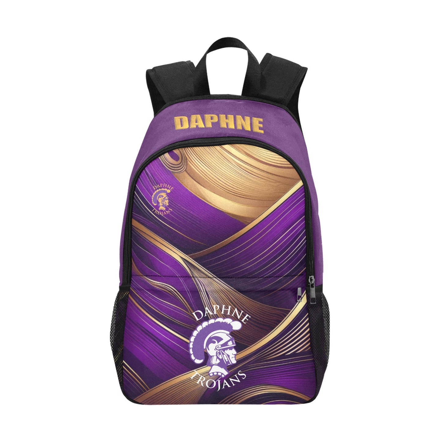 Daphne Fabric Backpack with Side Mesh Pockets (1659)