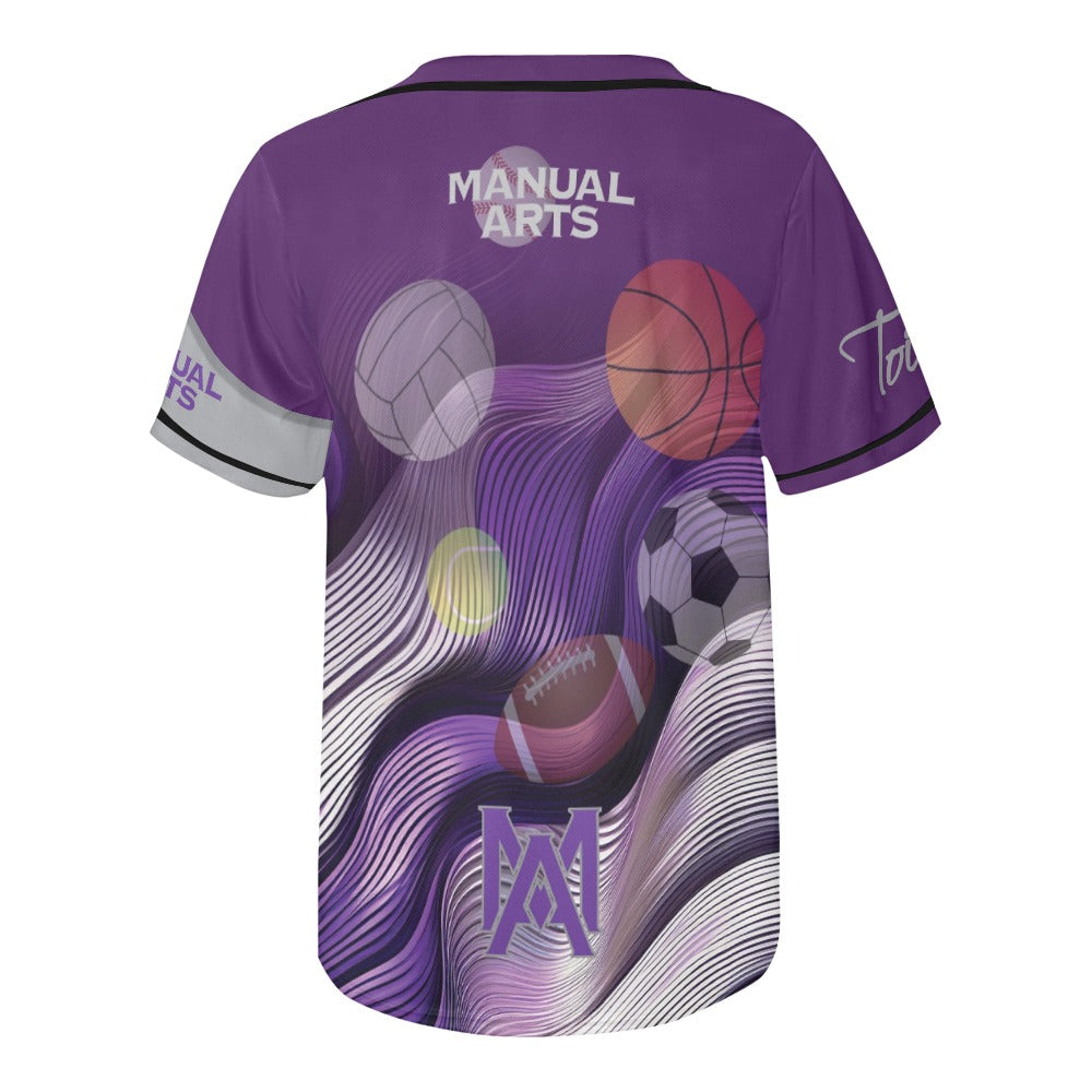 Manual Wave MEN'S All Over Print Baseball Jersey (T50)
