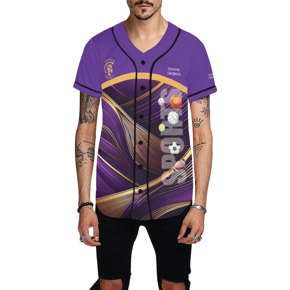 Daphne Lines MEN'S All Over Print Baseball Jersey (T50)