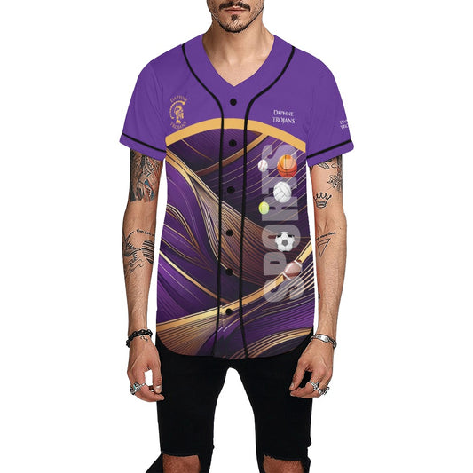 Daphne Lines MEN'S All Over Print Baseball Jersey (T50)