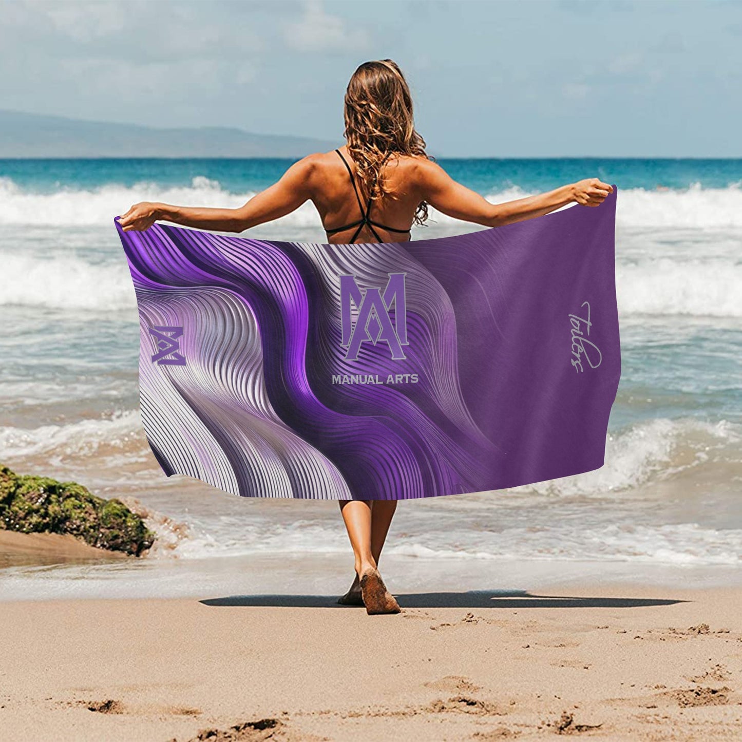 Manual Beach Towel  Suede 30"x 60"