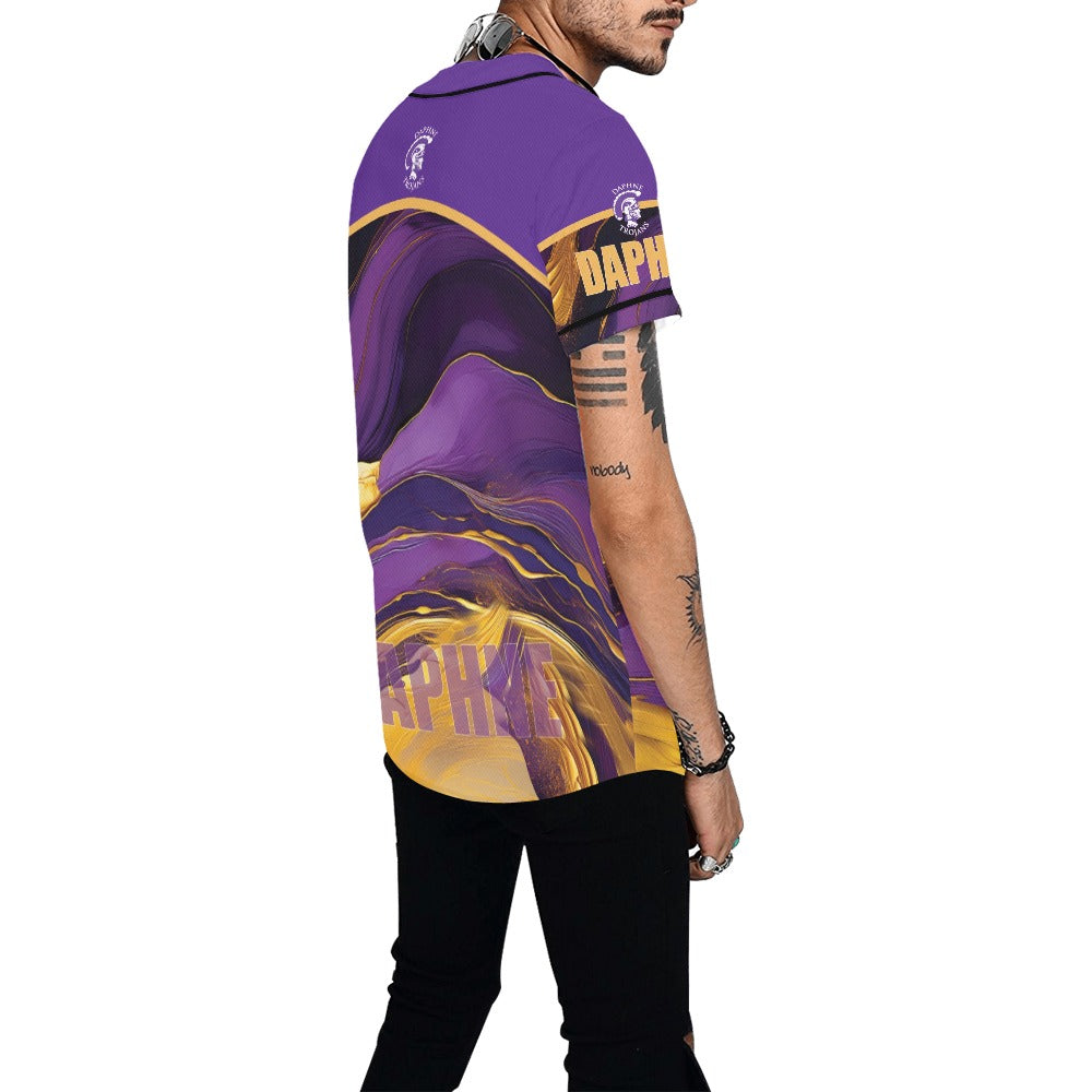 Daphne Wave MEN'S All Over Print Baseball Jersey (T50)