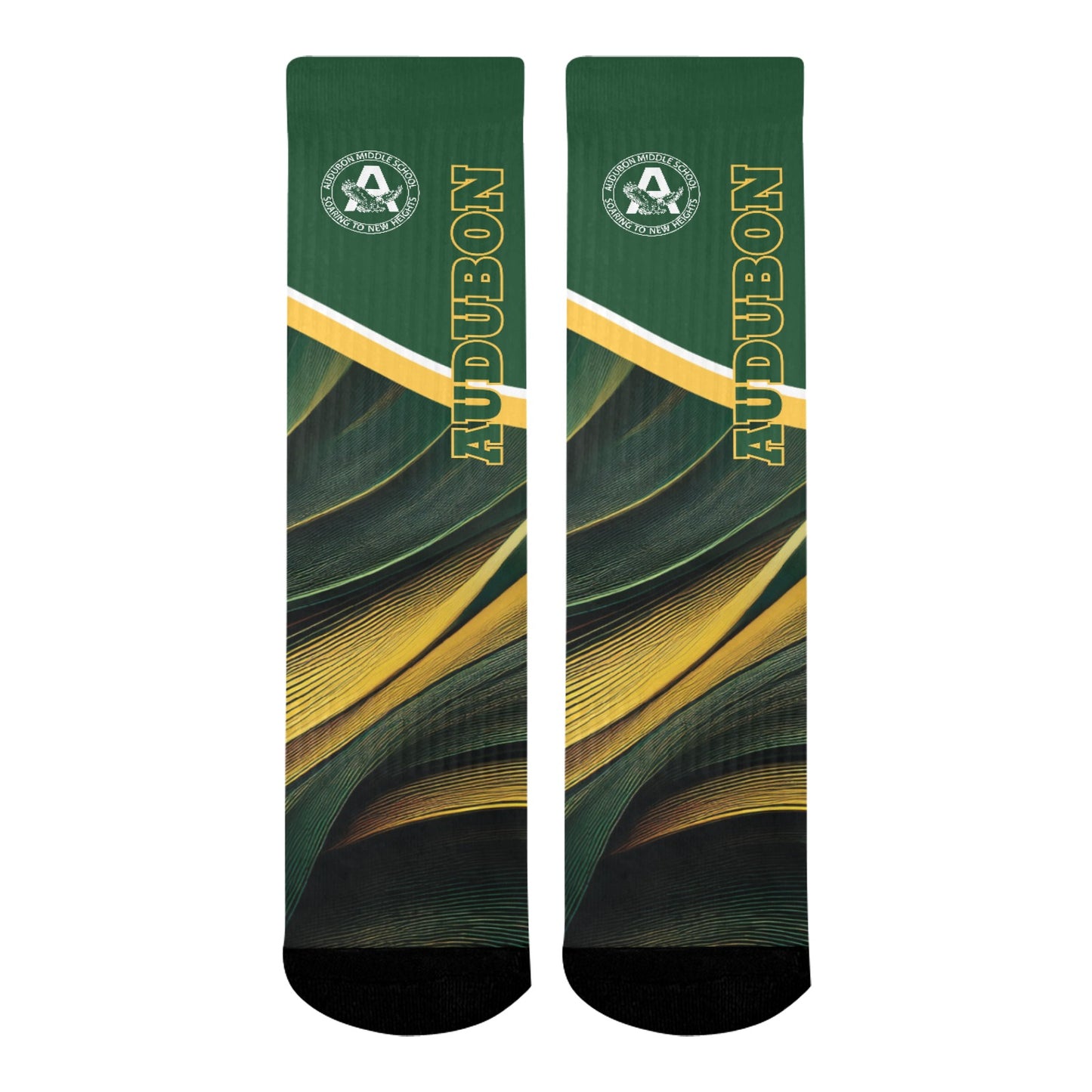 Audubon Mid-Calf Socks (Black Bottom)