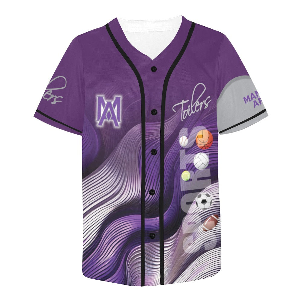 Manual Wave MEN'S All Over Print Baseball Jersey (T50)