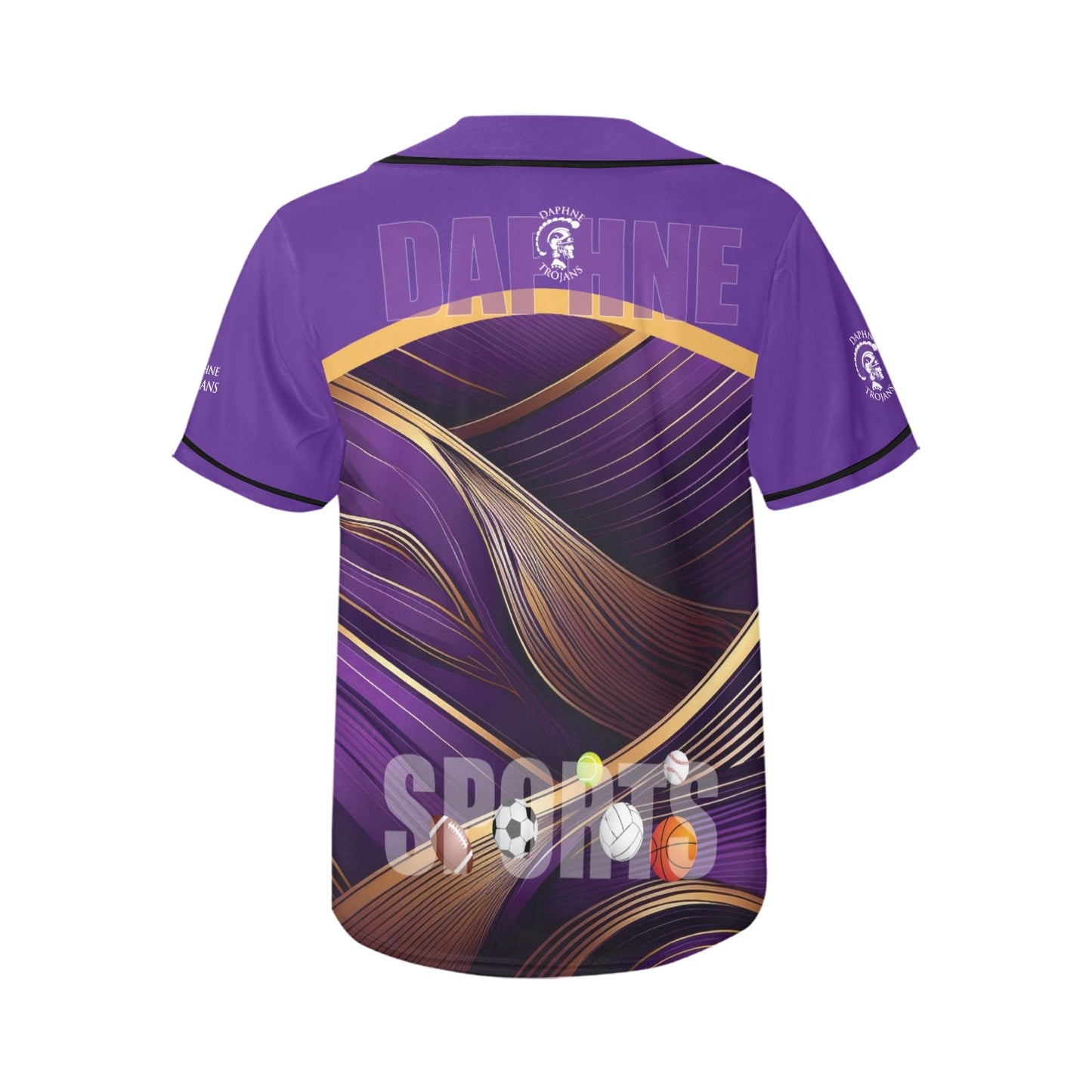 Daphne Lines WOMEN'S All Over Print Baseball Jersey(ModelT50)