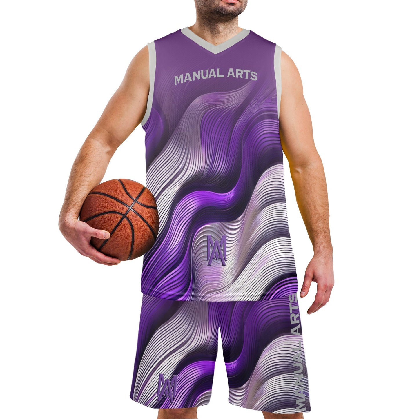 Manual Arts Men's V-Neck Basketball Uniform