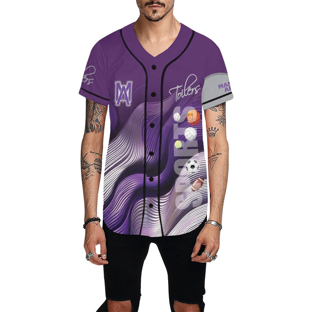 Manual Wave MEN'S All Over Print Baseball Jersey (T50)