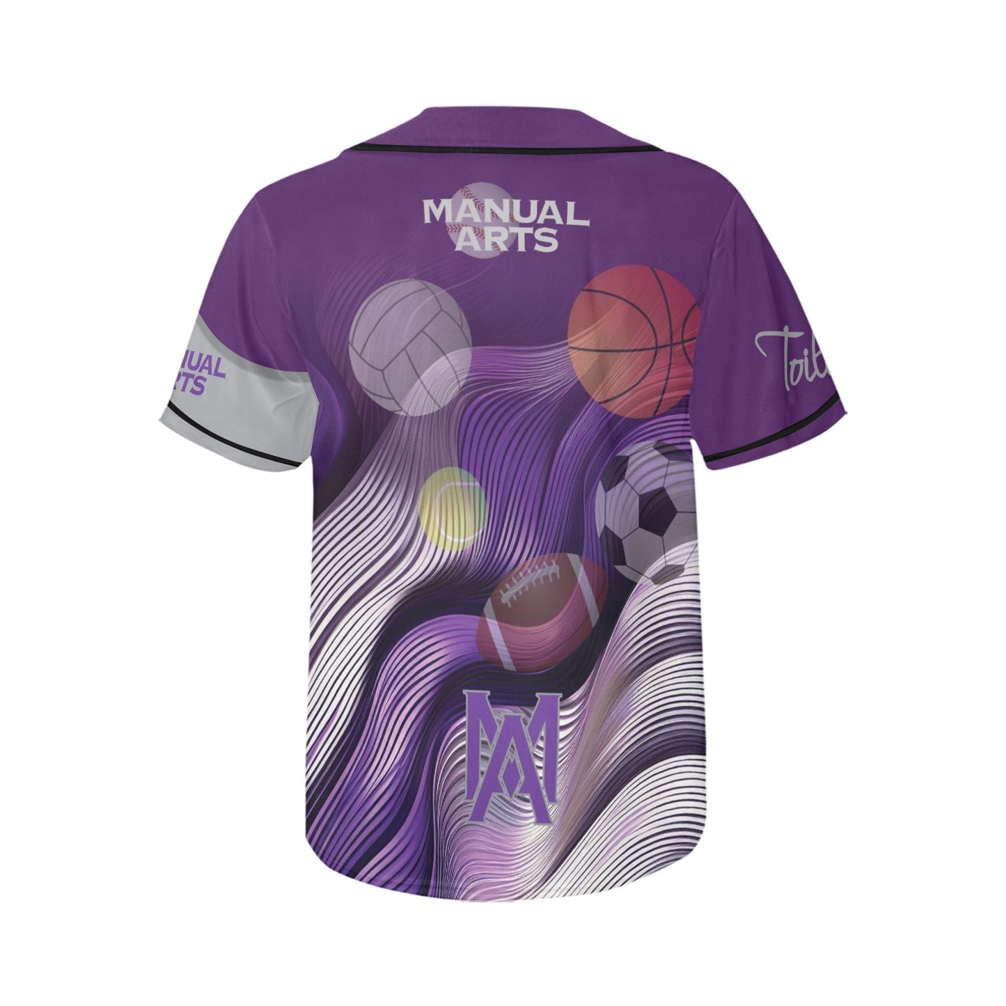 Manual Wave Women's All Over Print Baseball Jersey(ModelT50)