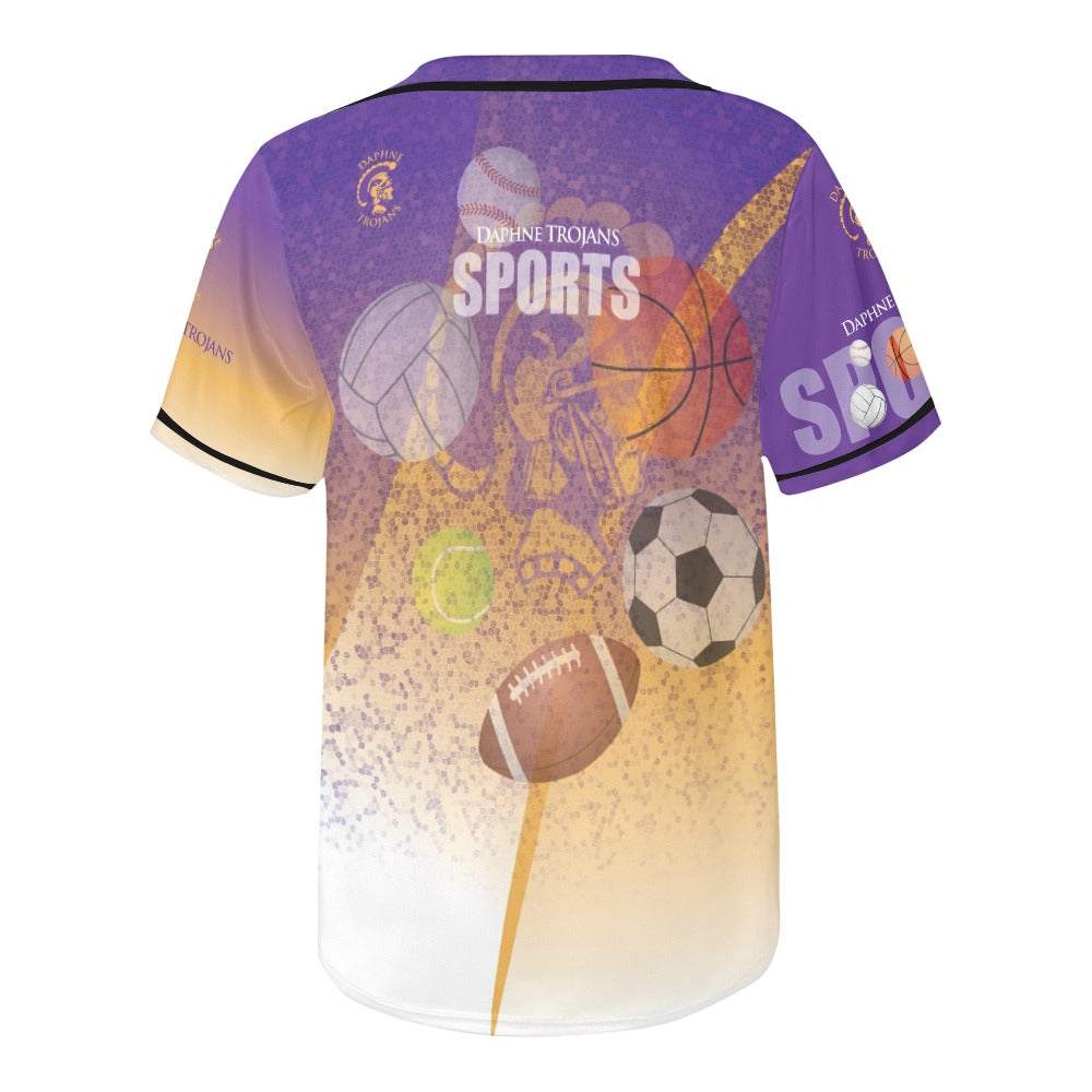 Daphne Splatter MEN'S All Over Print Baseball Jersey (T50)