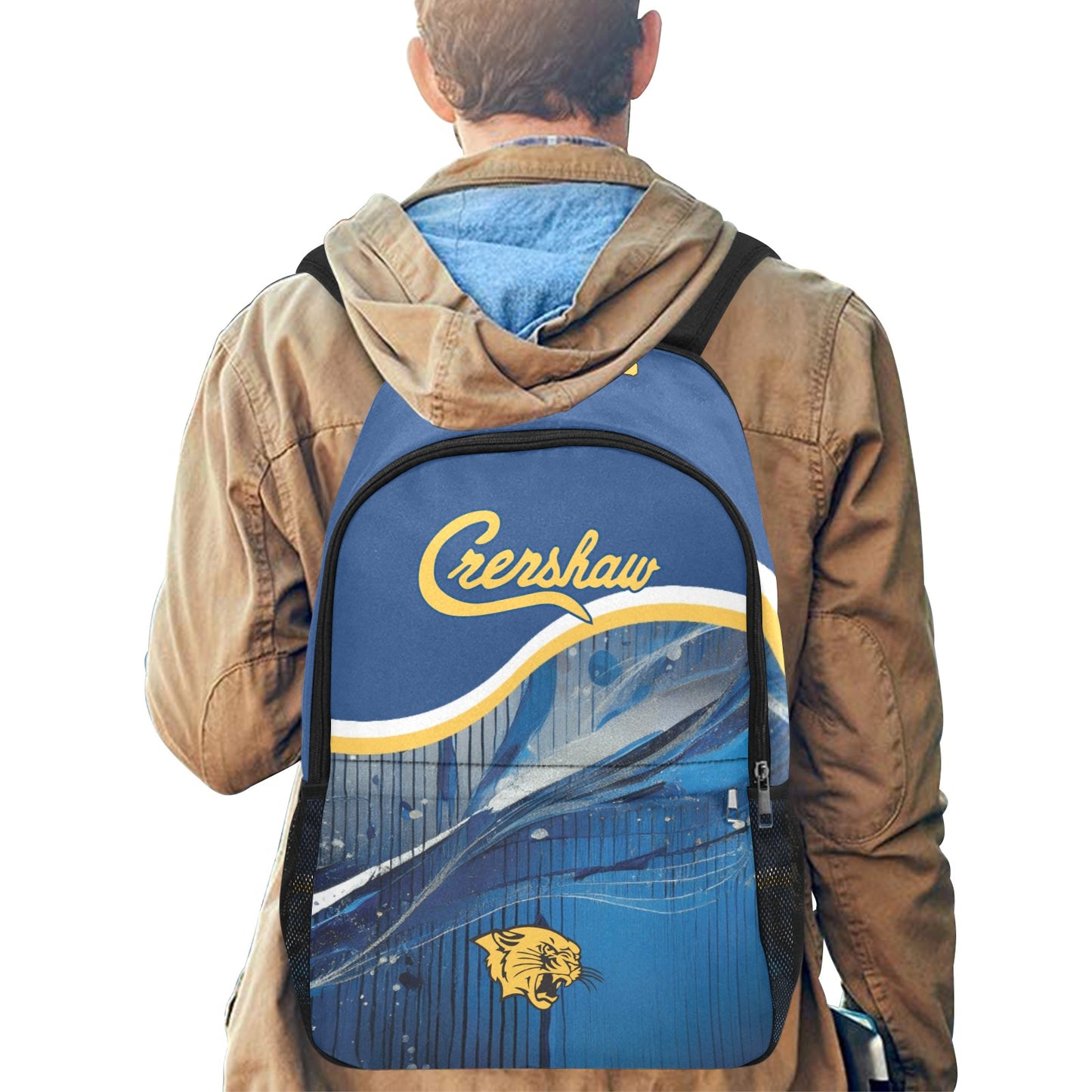 Crenshaw Fabric Backpack with Side Mesh Pockets (1659)