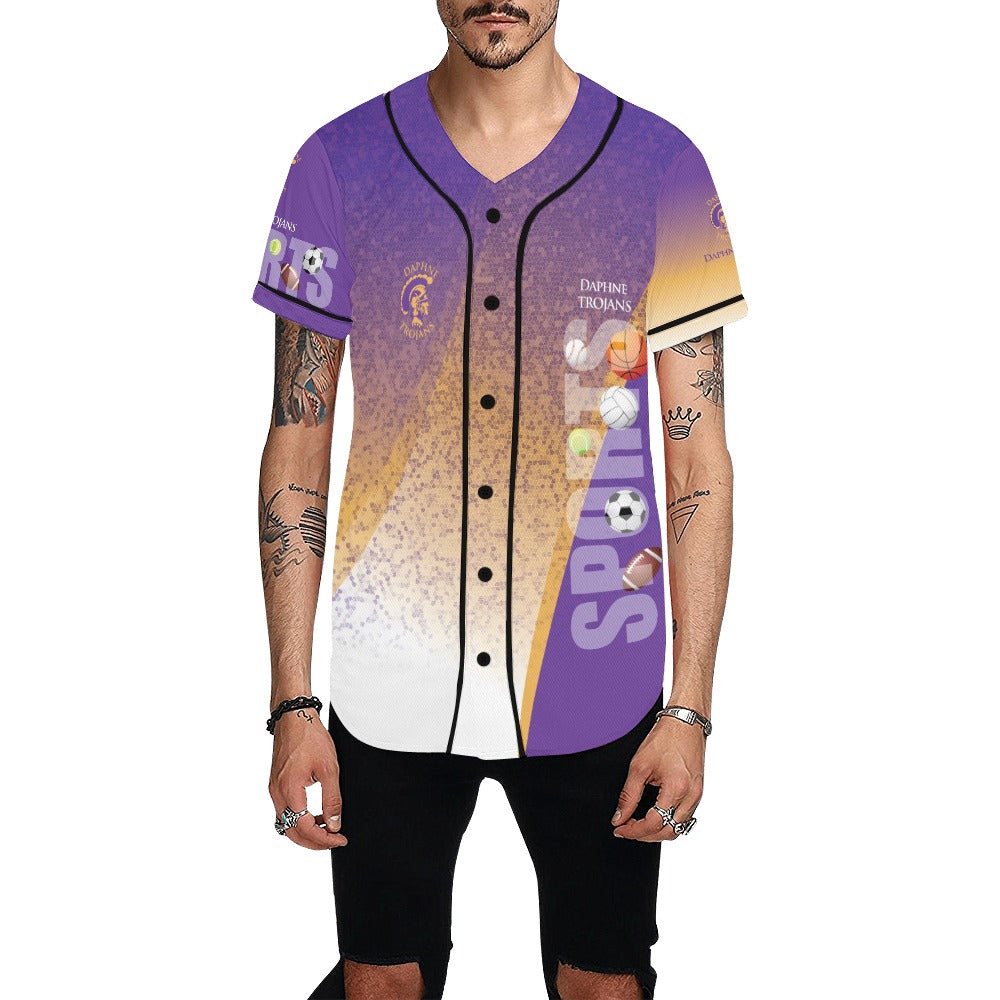 Daphne Splatter MEN'S All Over Print Baseball Jersey (T50)