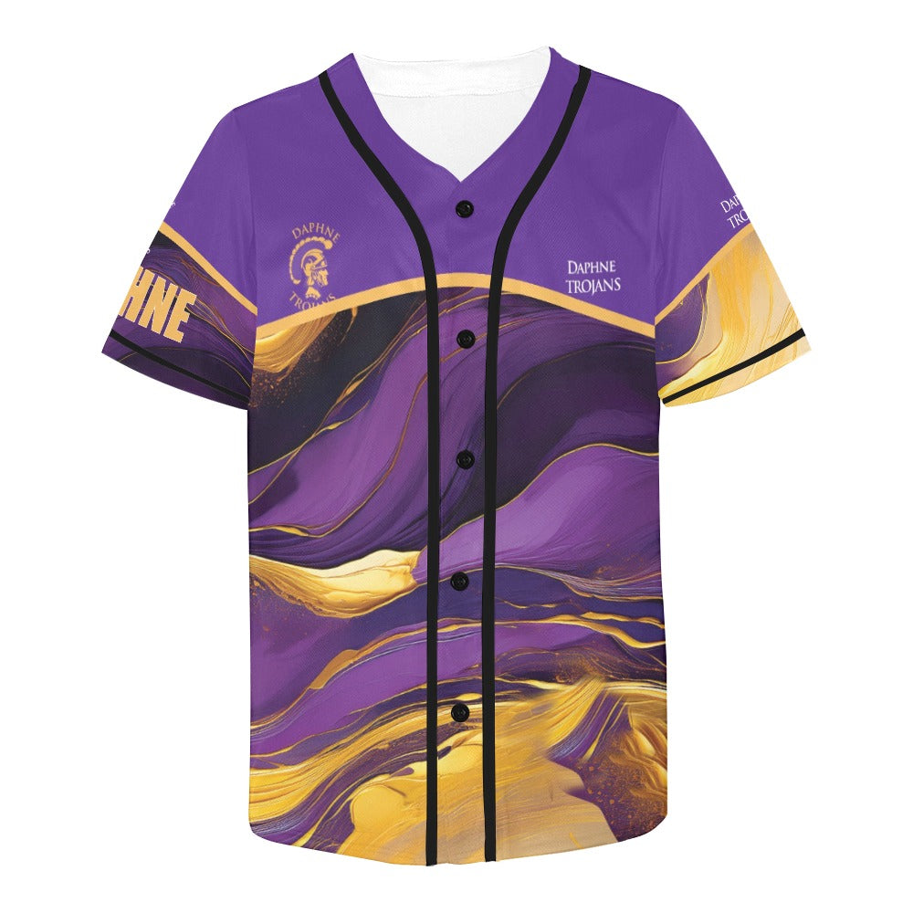 Daphne Wave MEN'S All Over Print Baseball Jersey (T50)