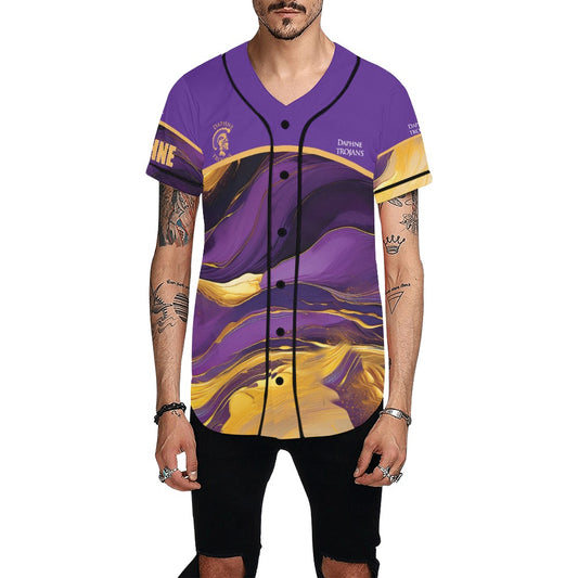 Daphne Wave MEN'S All Over Print Baseball Jersey (T50)
