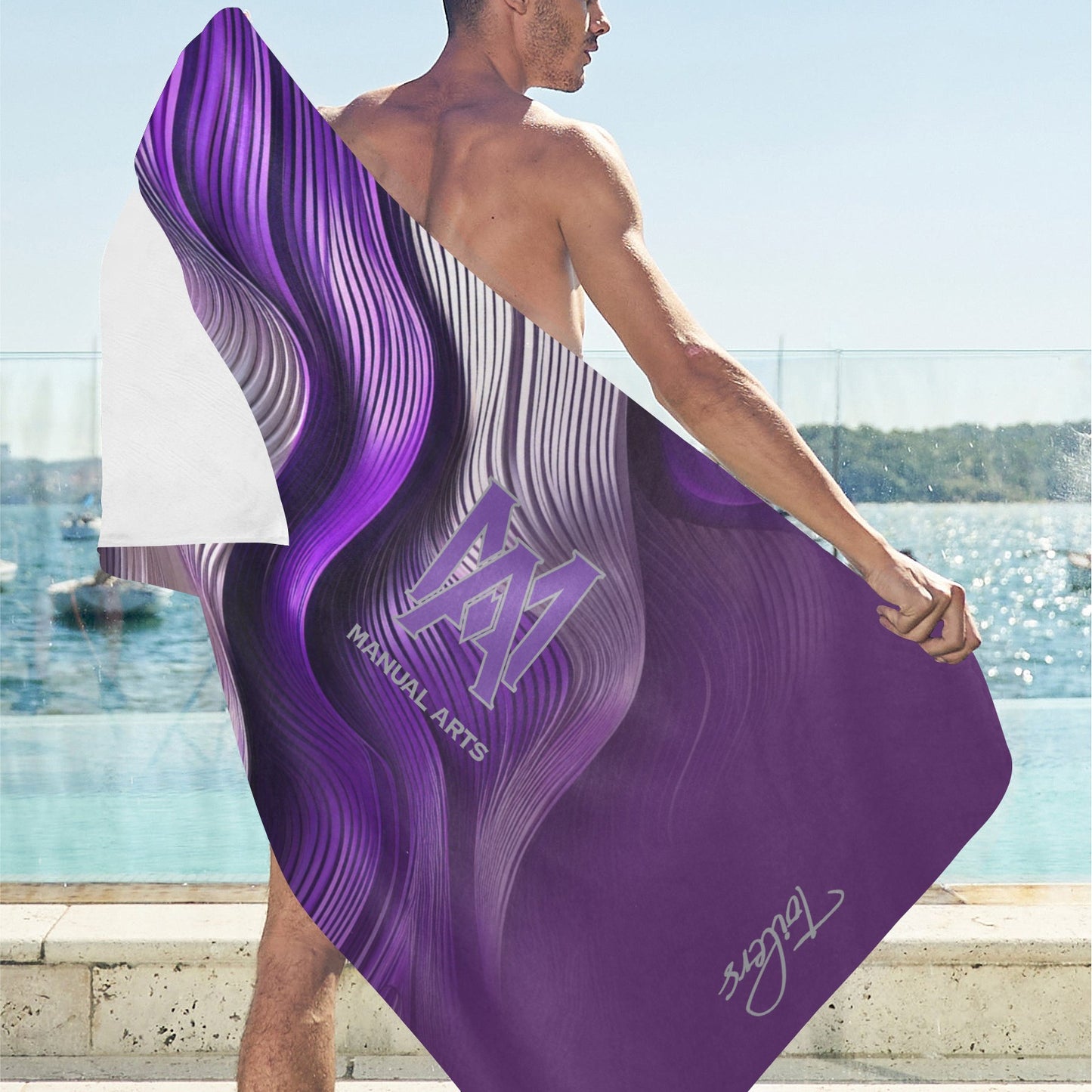 Manual Beach Towel  Suede 30"x 60"