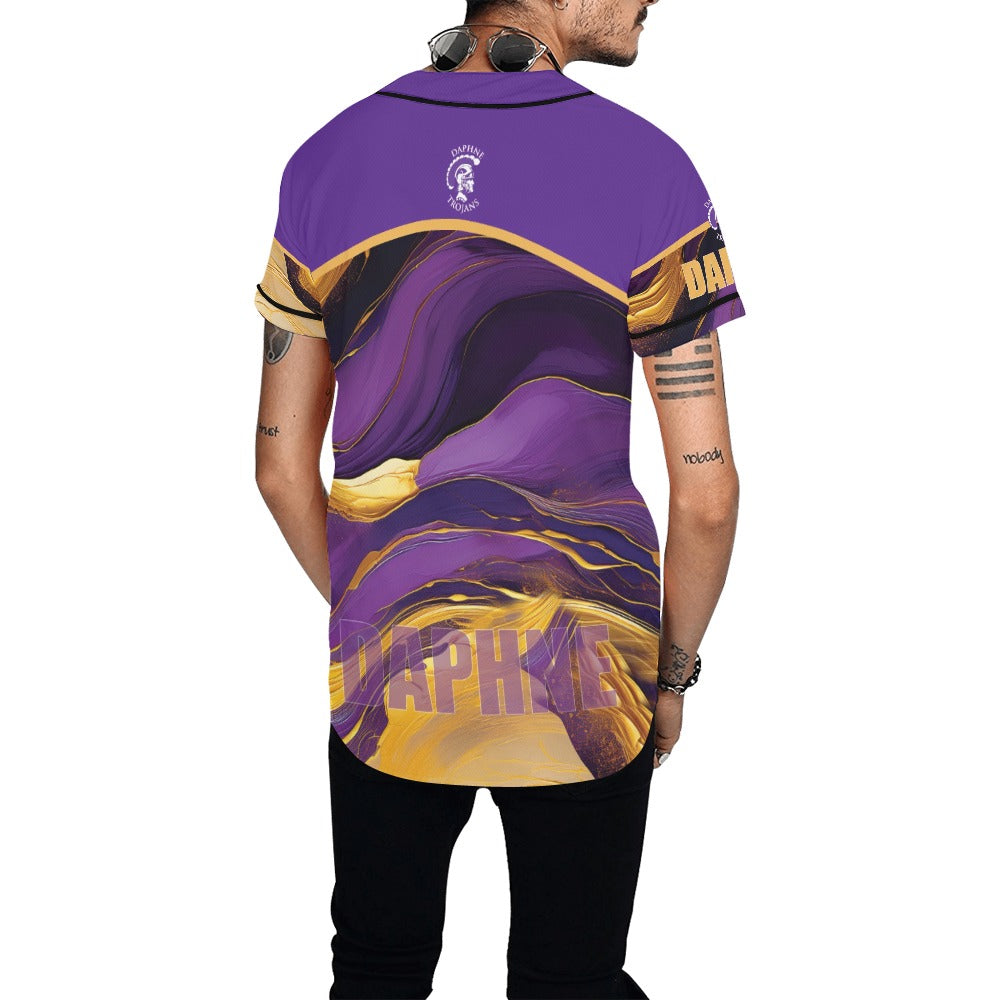 Daphne Wave MEN'S All Over Print Baseball Jersey (T50)