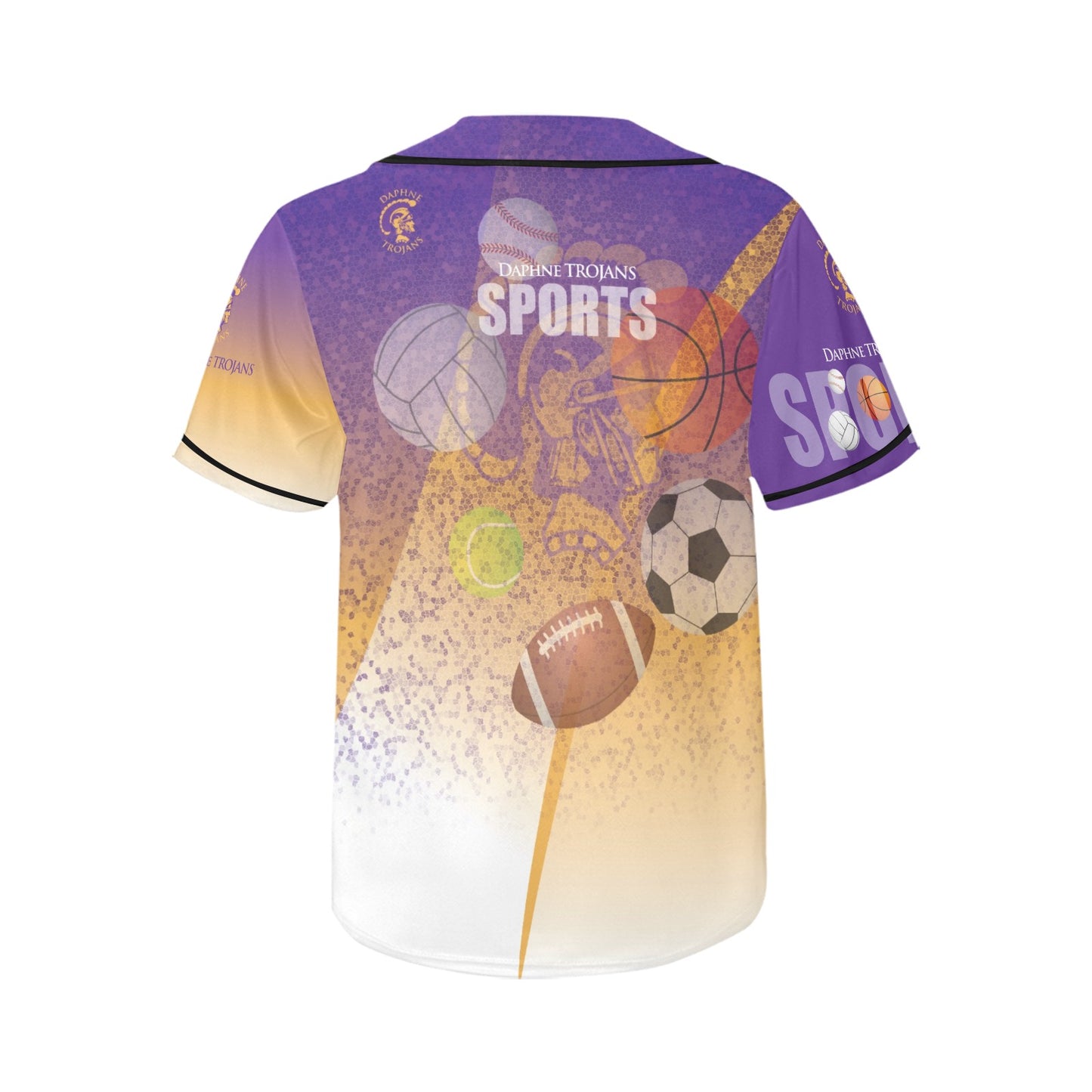 Daphne Splatter WOMEN'S All Over Print Baseball Jersey(ModelT50)