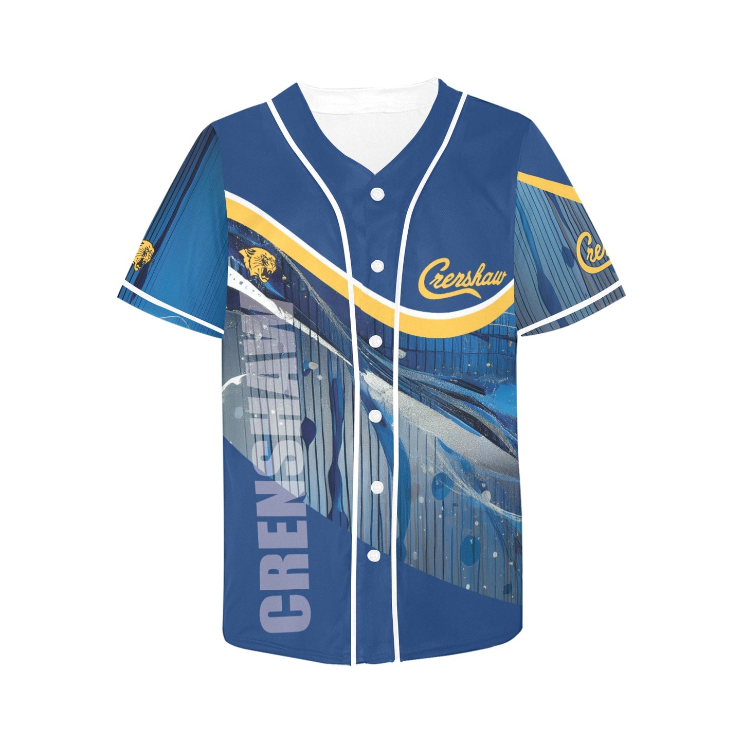 Crenshaw Women's All Over Print Baseball Jersey(ModelT50)