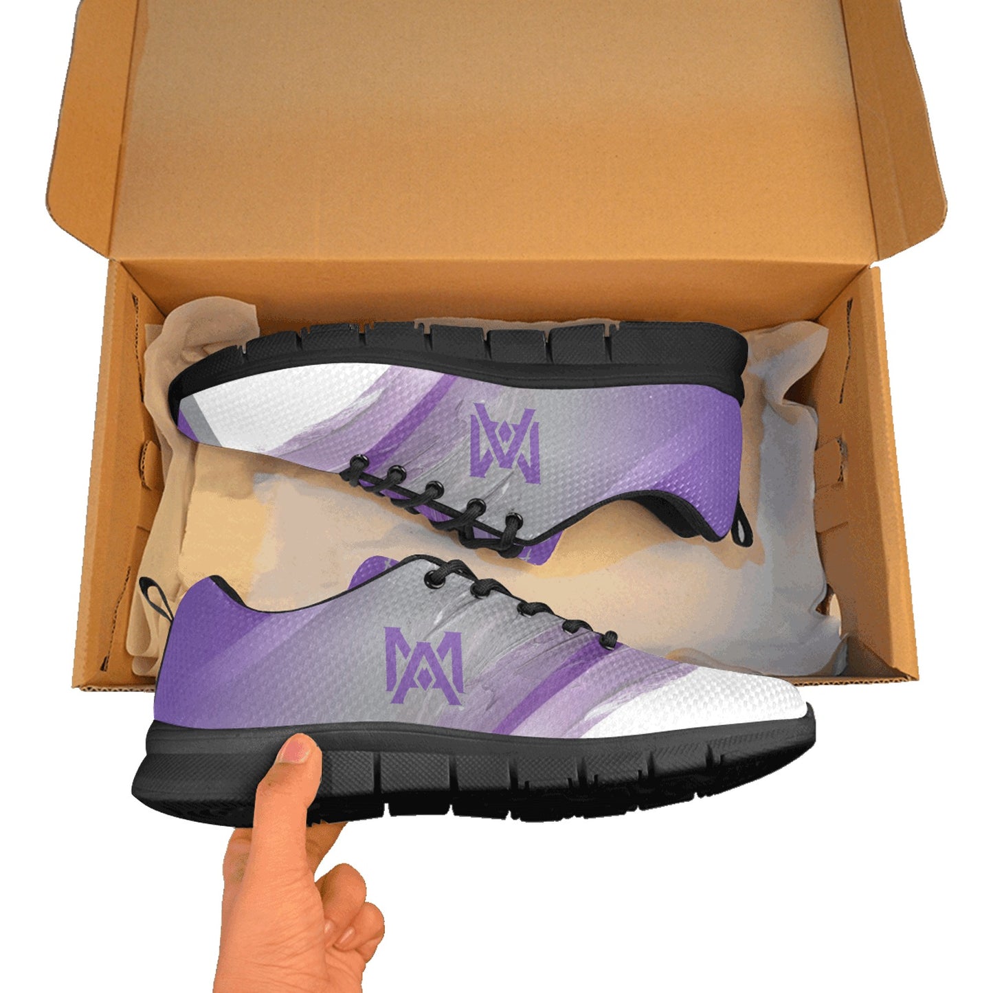 Manual Paint Women's Breathable Sneakers (Model 055)