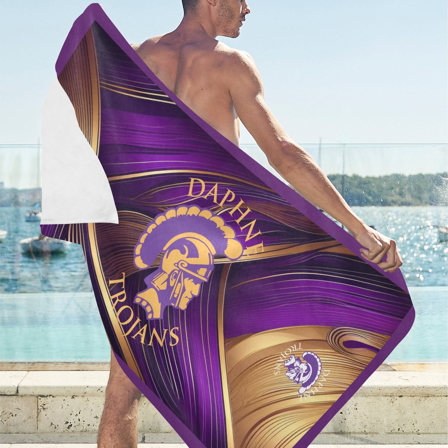 Daphne Beach Towel  Suede 30"x 60"