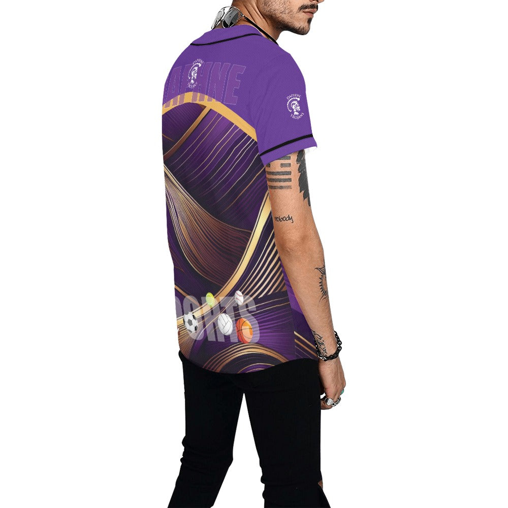 Daphne Lines MEN'S All Over Print Baseball Jersey (T50)