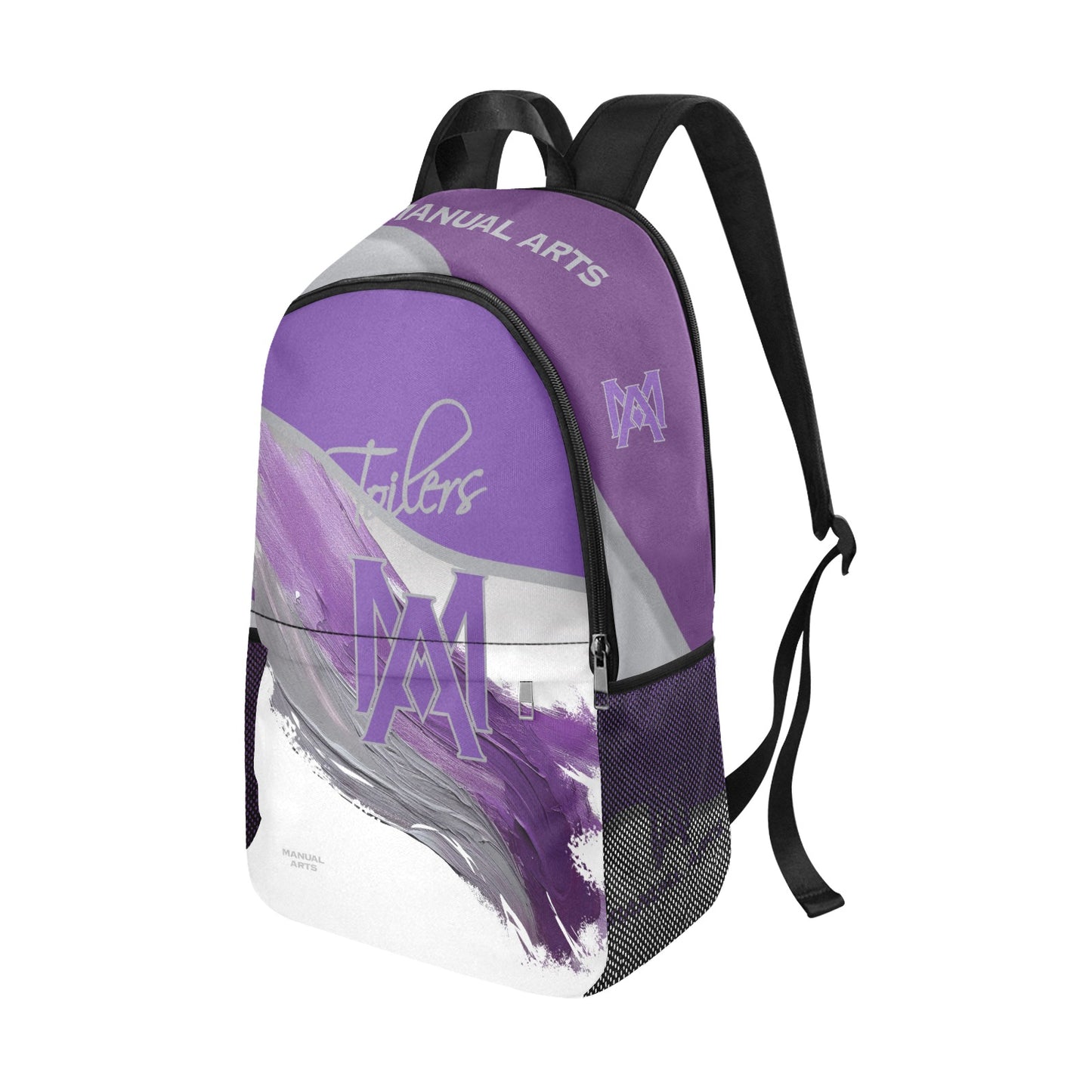 Manual 1 Fabric Backpack with Side Mesh Pockets (1659)