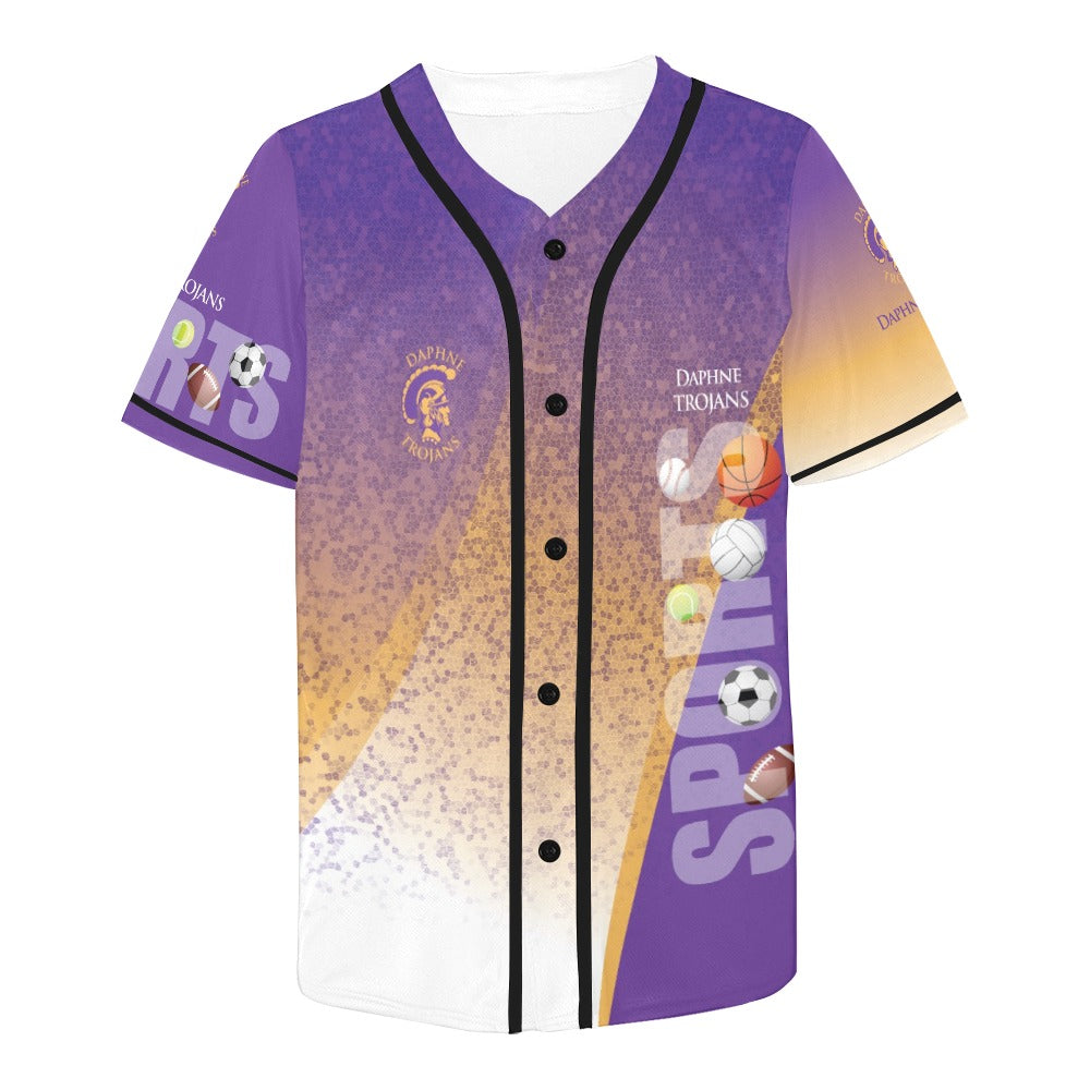 Daphne Splatter MEN'S All Over Print Baseball Jersey (T50)