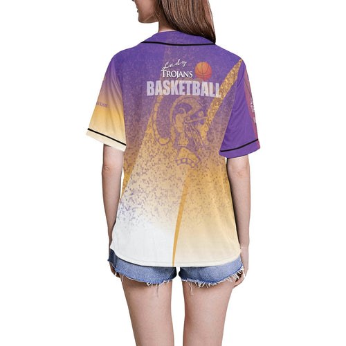 Daphne Women's All Over Print Baseball Jersey(ModelT50)