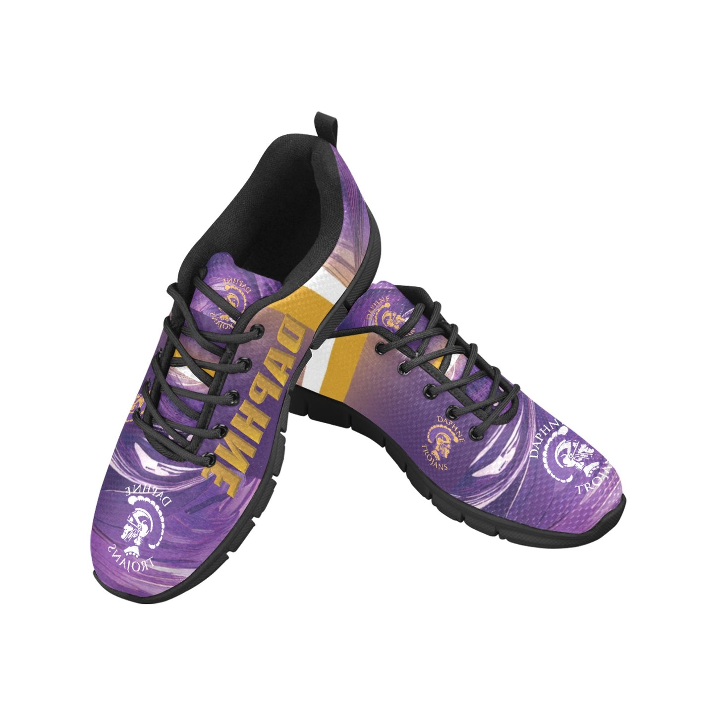 Daphne Gold WOMEN'S Breathable Sneakers (Model 055)