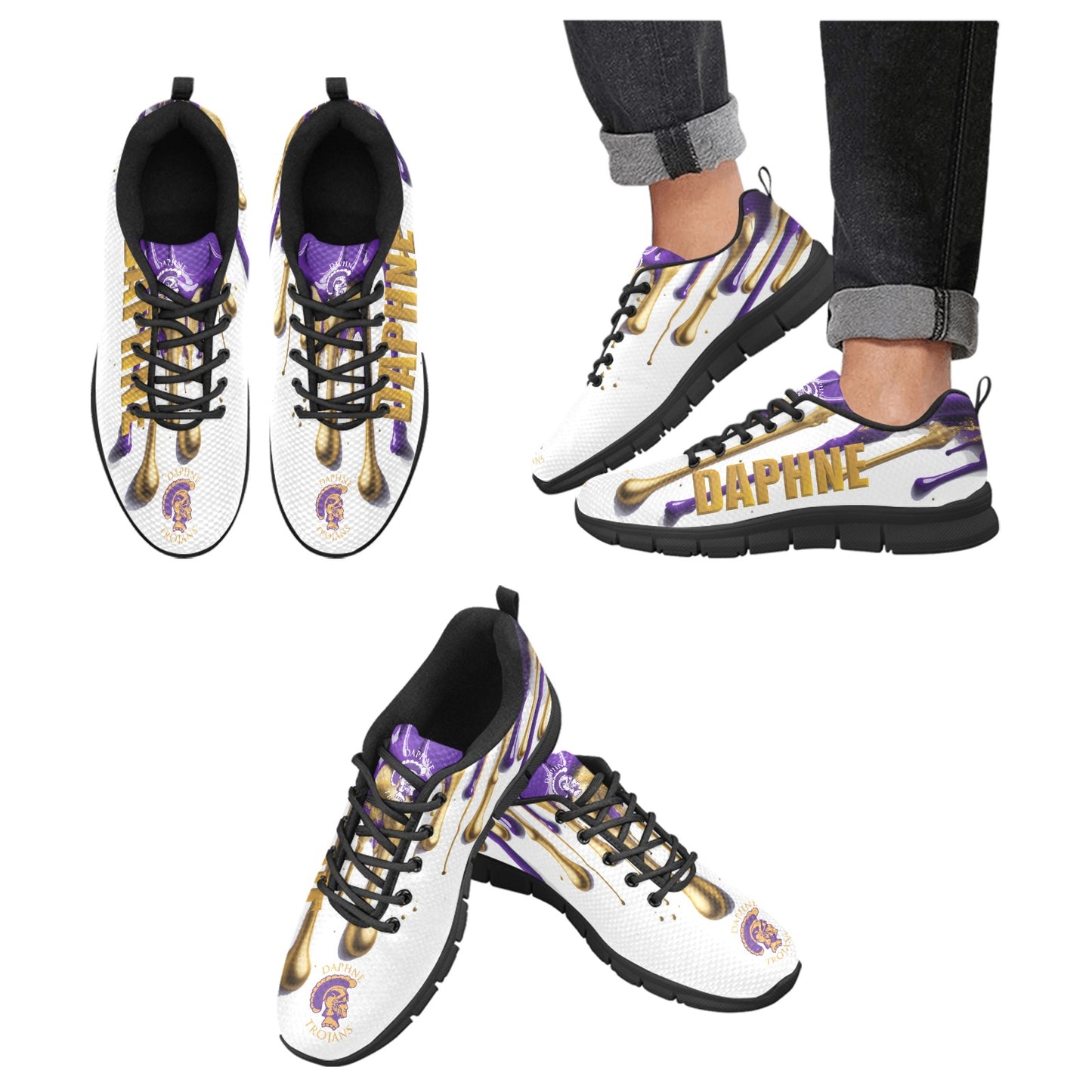 Daphne Drip MEN'S Breathable Sneakers (Model 055)