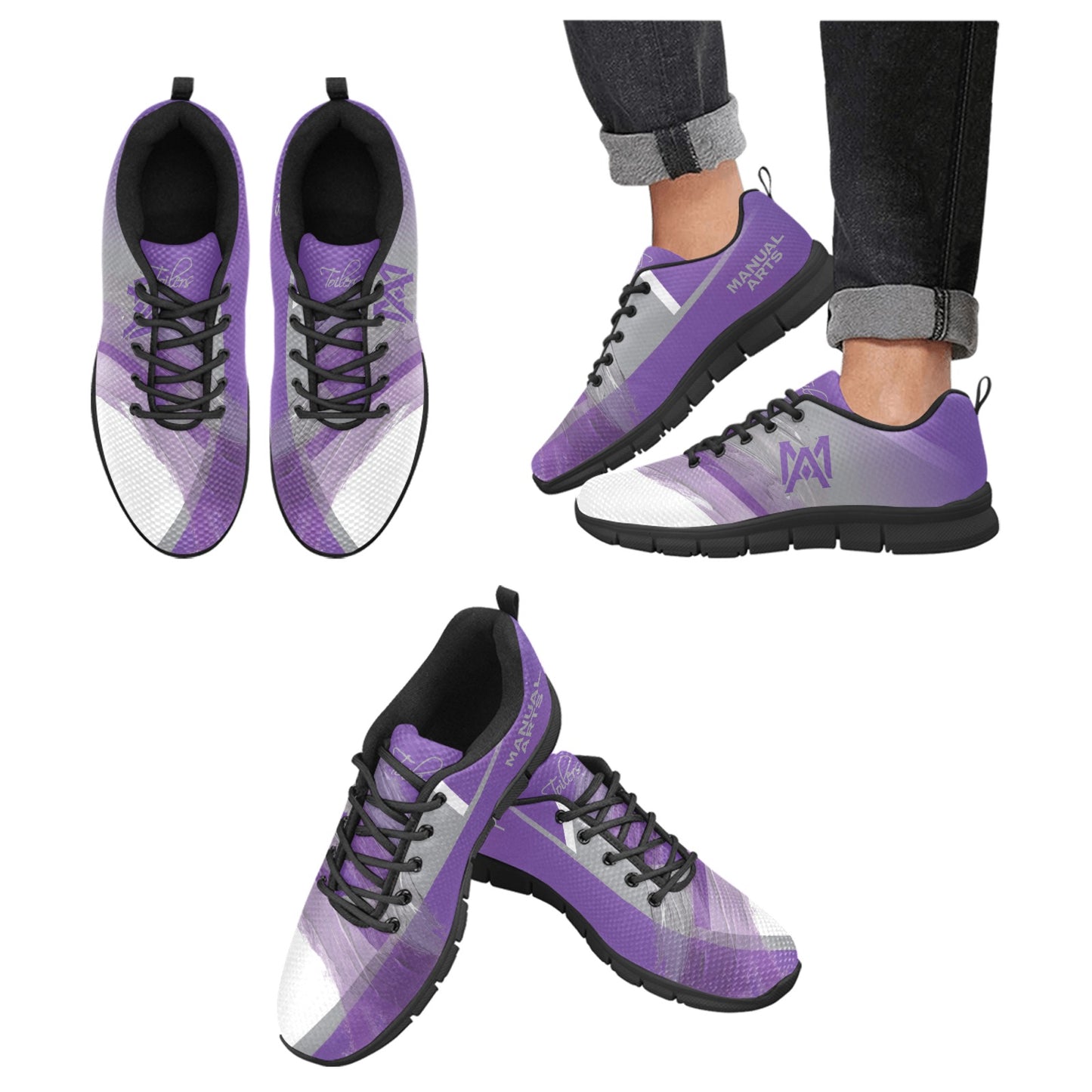 Manual Paint MEN'S Breathable Sneakers (Model 055)